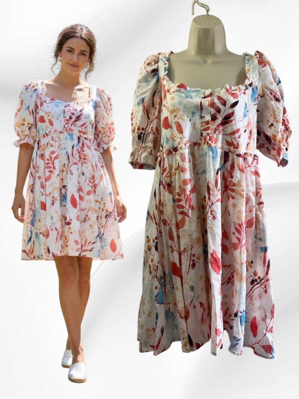 Million Cotton Rayon Baby Doll Dress NWT Size Medium